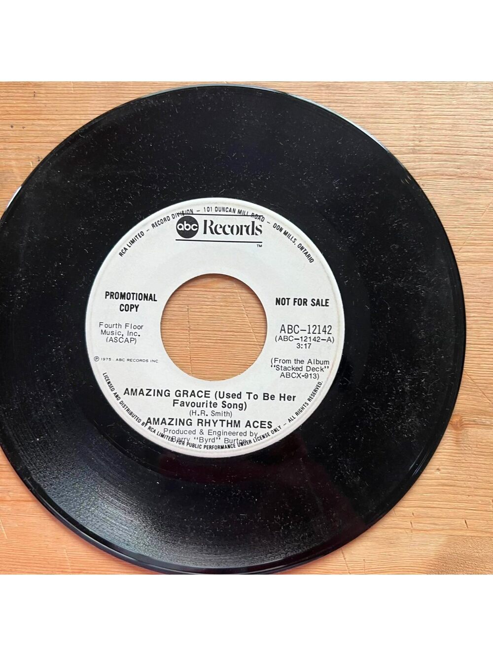 Amazing Rhythm Aces - Amazing Grace(Used to be her Favourite Song)45rpm VG+ R89